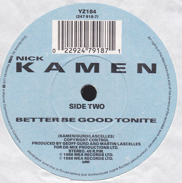 Nick Kamen : Tell Me (7")