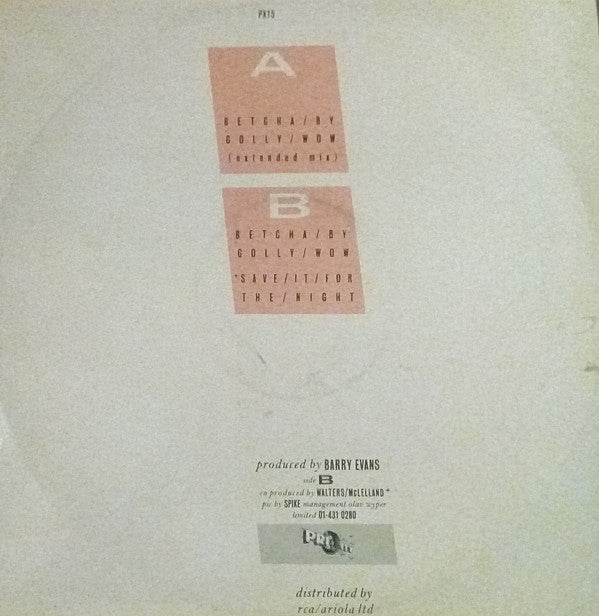 Trevor Walters : Betcha By Golly Wow (12")