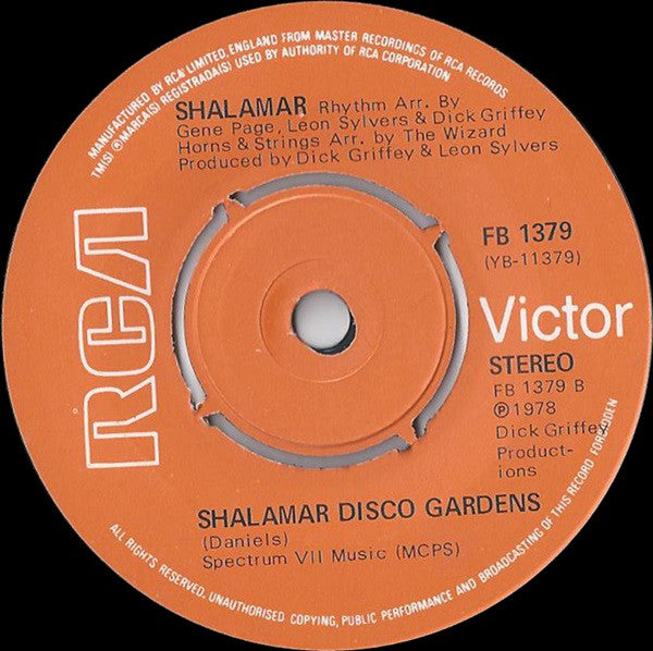 Shalamar : Take That To The Bank (7", Single)