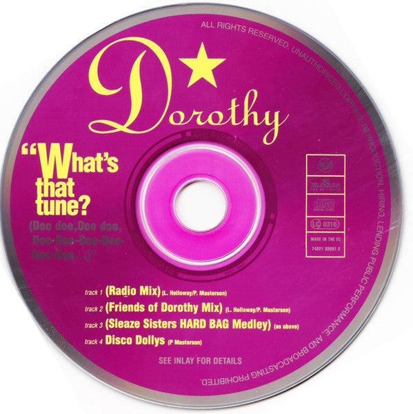 Dorothy (3) : What's That Tune? (Doo Doo, Doo Doo, Doo-Doo-Doo-Doo-Doo-Doo ...) (CD, Single)