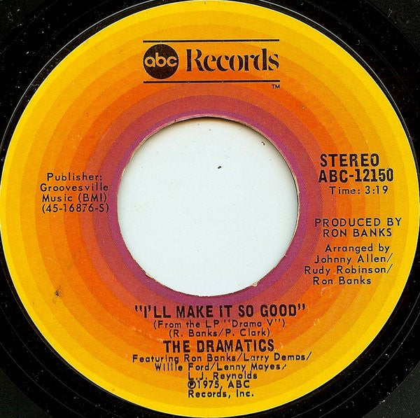 The Dramatics : You're Fooling You (7", Styrene, Ter)