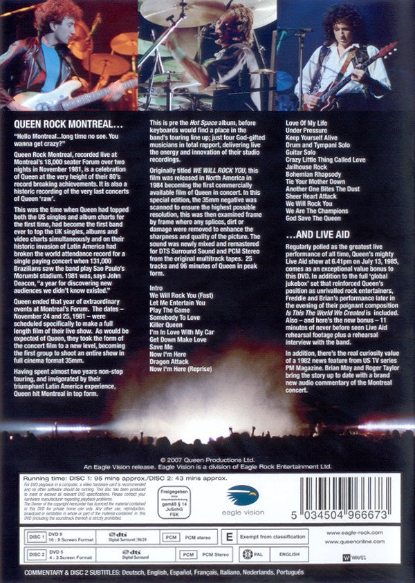 Queen : Rock Montreal & Live Aid (2xDVD-V, S/Edition, Multichannel, PAL)