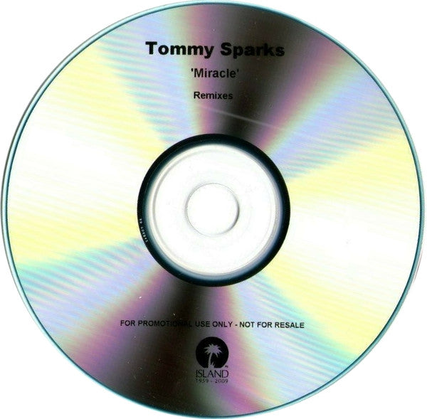 Tommy Sparks : Miracle (Remixes) (CDr, Promo)