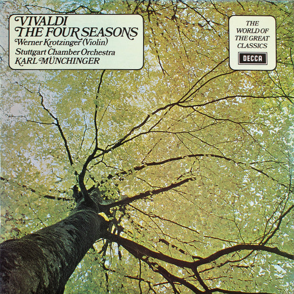 Antonio Vivaldi - Werner Krotzinger, Stuttgarter Kammerorchester, Karl Münchinger : The Four Seasons (LP, RE)