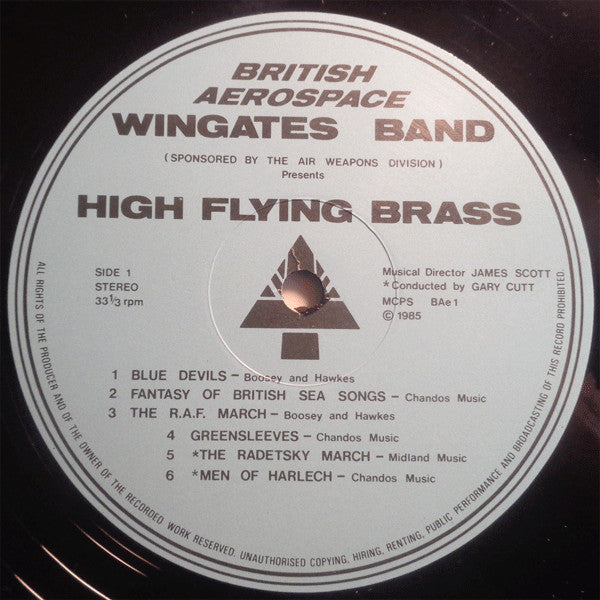 British Aerospace Wingates Band : High Flying Brass (LP, Album)