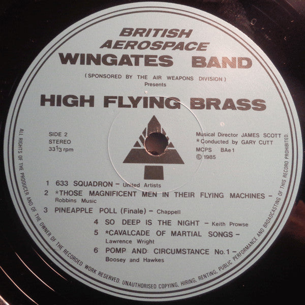 British Aerospace Wingates Band : High Flying Brass (LP, Album)