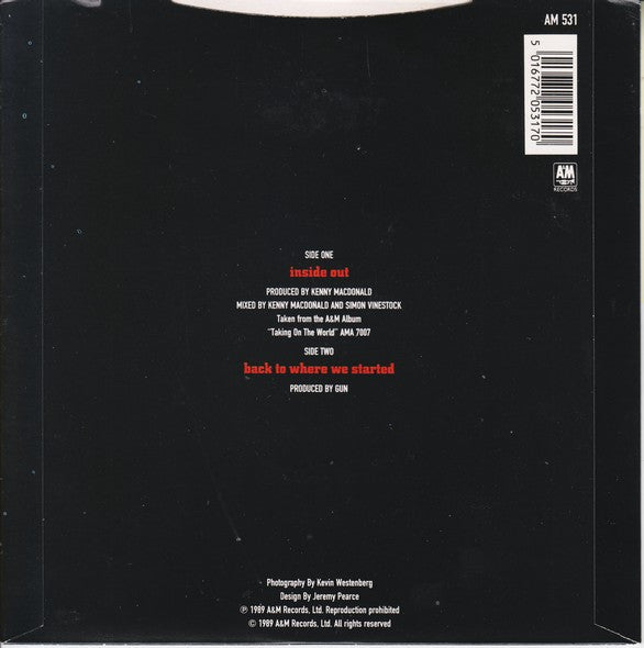 Gun (2) : Inside Out (7", Single)