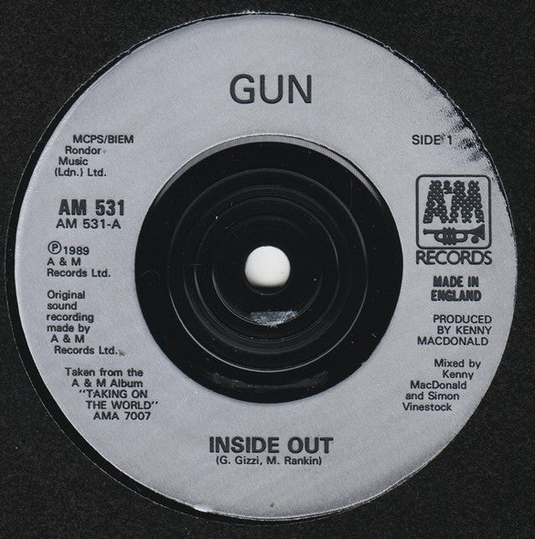 Gun (2) : Inside Out (7", Single)