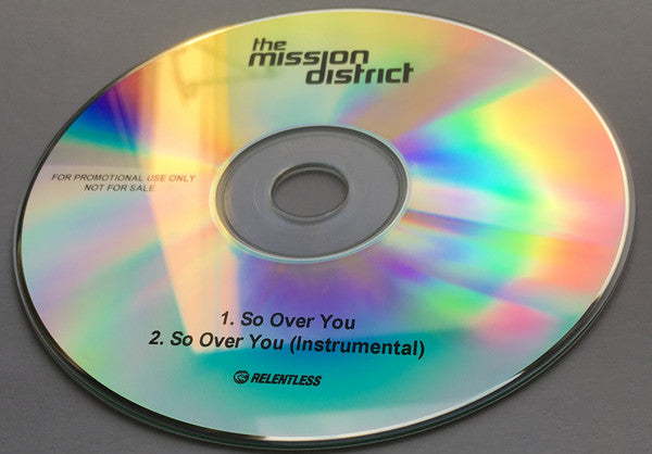 The Mission District : So Over You (CDr, Single, Promo)