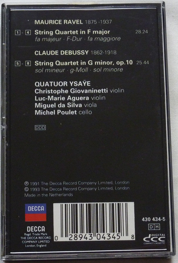 Maurice Ravel / Claude Debussy / Quatuor Ysaÿe : String Quartets (DCC, Album)