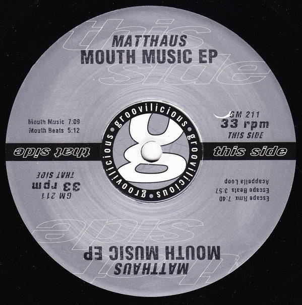 Matthaus : Mouth Music EP (12", EP)
