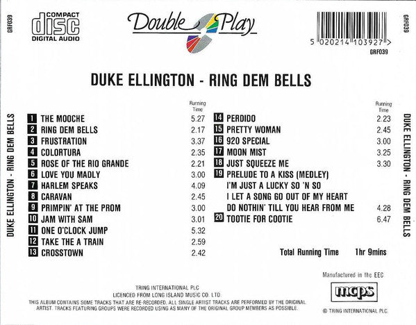 Duke Ellington : Ring Dem Bells (CD, Comp)