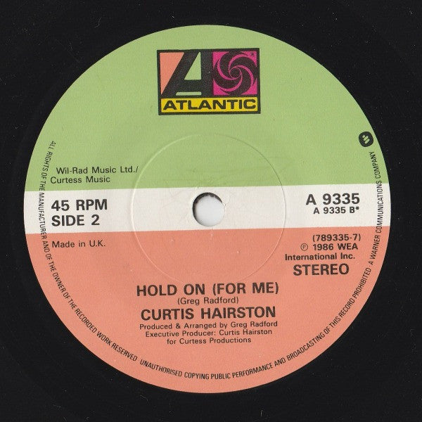 Curtis Hairston : Chillin' Out (7", Single)
