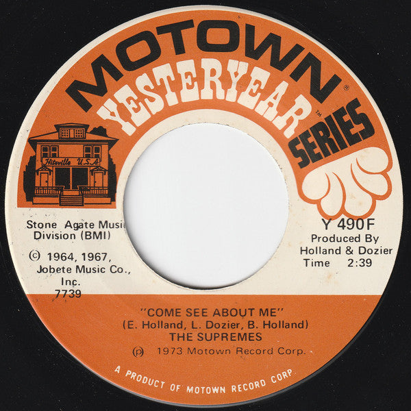 The Supremes : Come See About Me / Love Is Like An Itching In My Heart (7")