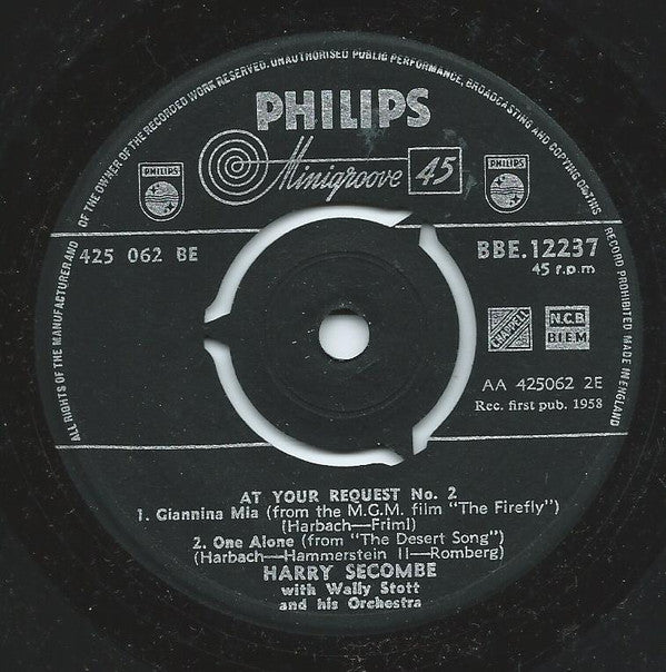Harry Secombe : At Your Request No. 2 (7", EP)