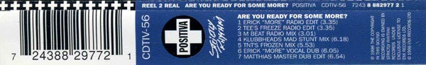 Reel 2 Real : Are You Ready For Some More? (CD, Single, CD1)