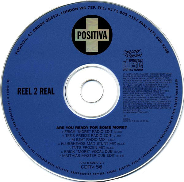 Reel 2 Real : Are You Ready For Some More? (CD, Single, CD1)