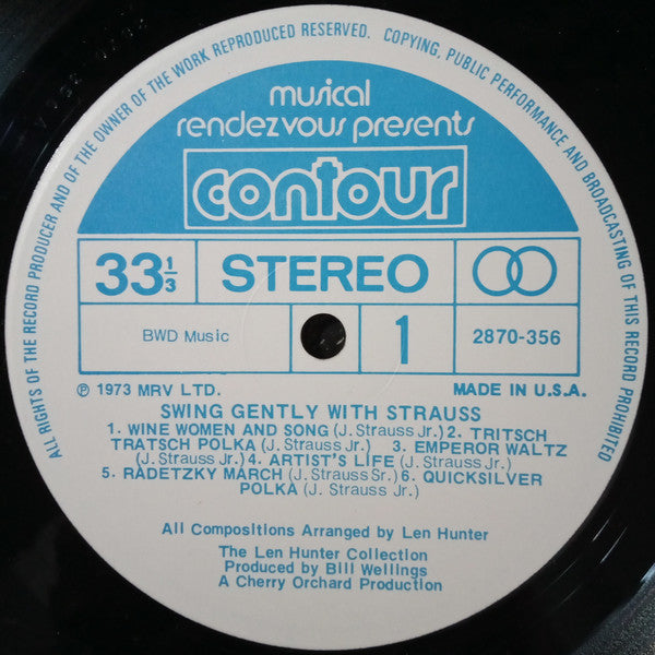 The Len Hunter Collection : Swing Gently With Strauss (LP)