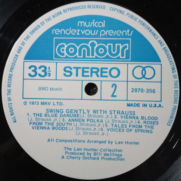 The Len Hunter Collection : Swing Gently With Strauss (LP)