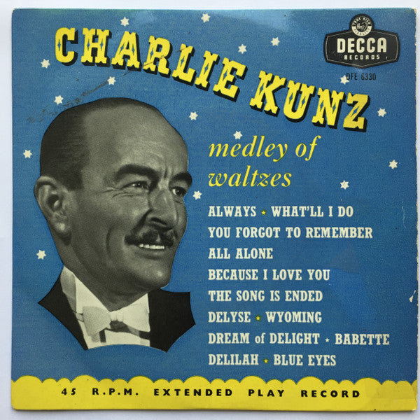 Charlie Kunz : Medley Of Waltzes (7", EP, Tri)