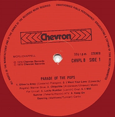 Unknown Artist : Parade Of Pops (LP, Ltd, Red)