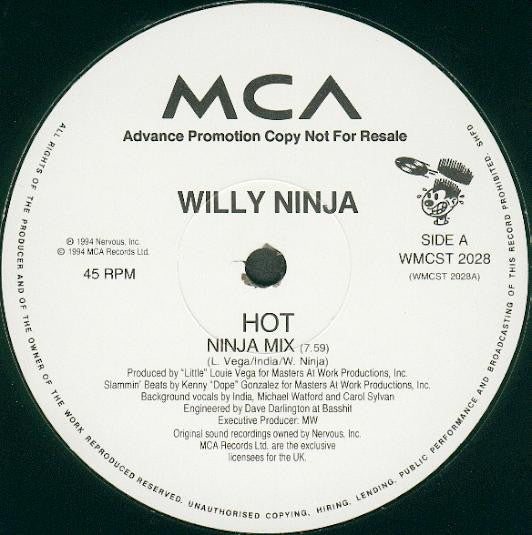 Willie Ninja : Hot (2x12", Promo)