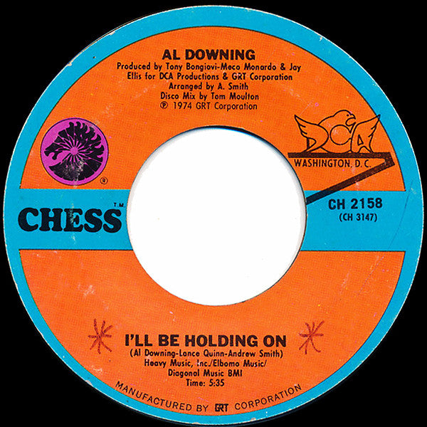 Al Downing : I'll Be Holding On / Baby Let's Talk It Over (7", Single, Styrene)