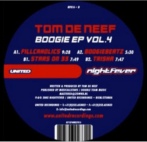 Tom De Neef : Boogie EP Vol.4 (12", EP)
