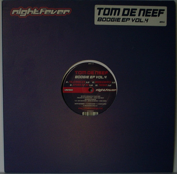 Tom De Neef : Boogie EP Vol.4 (12", EP)