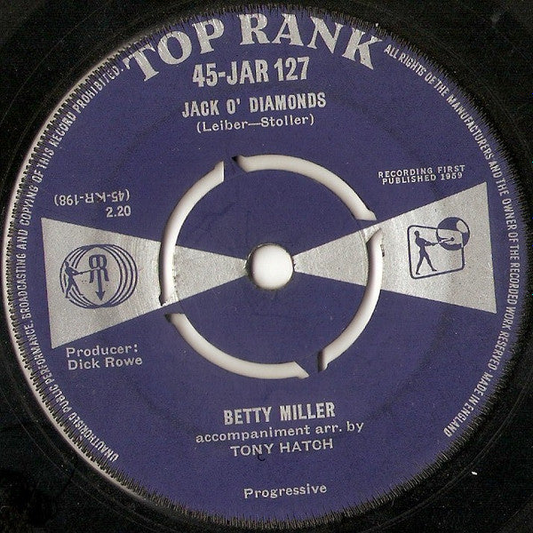 Betty Miller : (It Took) One Kiss (7", Single)