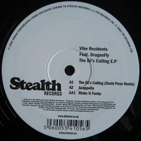 Vibe Residents Feat. Dragonfly (2) : The DJ's Calling E.P (Part 2) (12", EP)