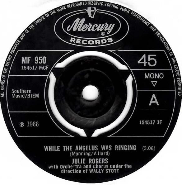Julie Rogers : While The Angelus Was Ringing (7", Single, Mono)