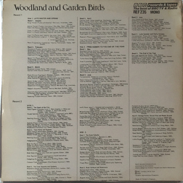 No Artist : Woodland And Garden Birds (2xLP, Album, Mono)