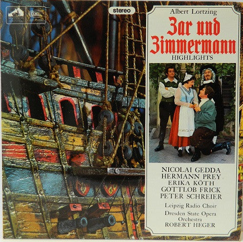 Albert Lortzing : Zar Und Zimmermann Highlights (LP)