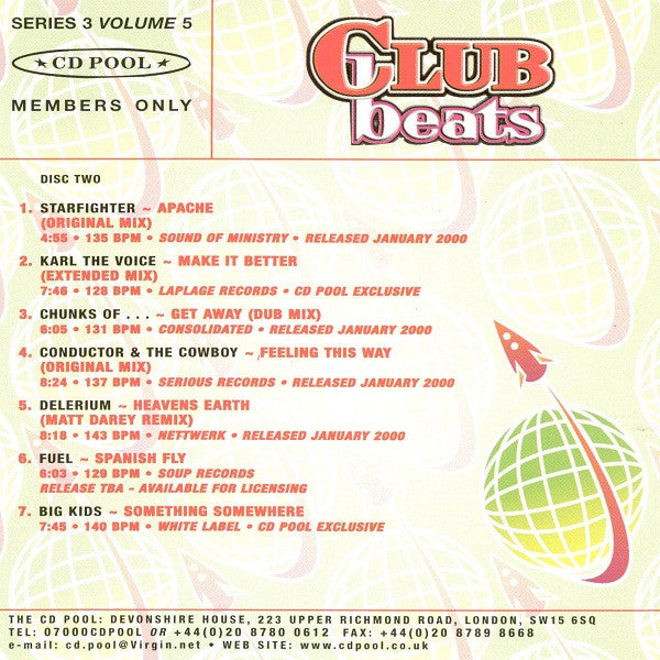Various : Club Beats (Series 3 Volume 5) (2xCD, Comp, Promo)