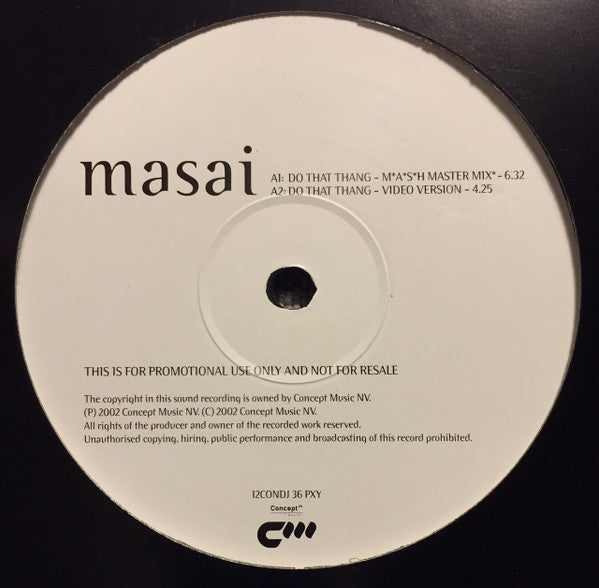 Masai : Do That Thang (12", Promo)