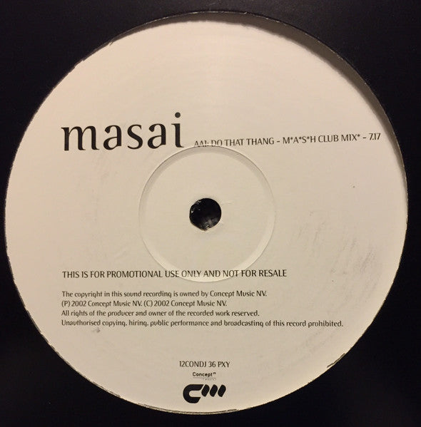 Masai : Do That Thang (12", Promo)