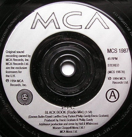 E.Y.C. : Black Book (7", Single)