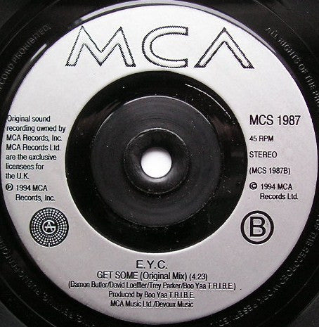 E.Y.C. : Black Book (7", Single)