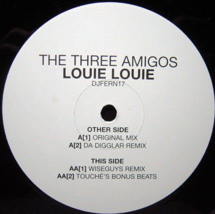 The Three Amigos : Louie Louie (12", Promo)