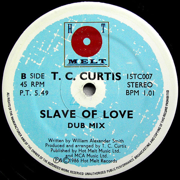 T.C. Curtis : Slave Of Love (2x12")