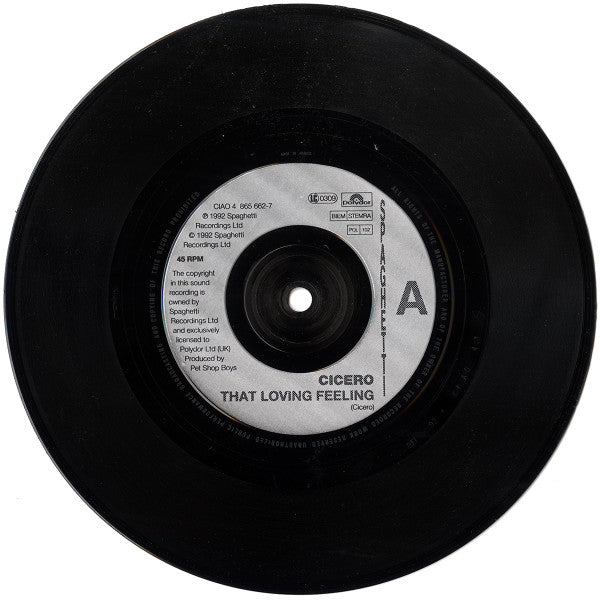 Cicero : That Loving Feeling (7", Single)