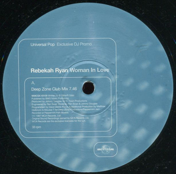Rebekah Ryan : Woman In Love (12", Promo)
