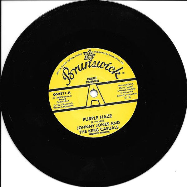 Johnny Jones And The King Casuals / Gene Chandler : Purple Haze / There Was A Time (7", Single, Promo)