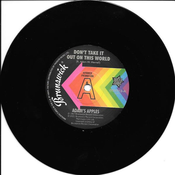 Adam's Apples / The Cooperettes : Don't Take It Out On This World / Shing-A-Ling (7", Single, Promo)