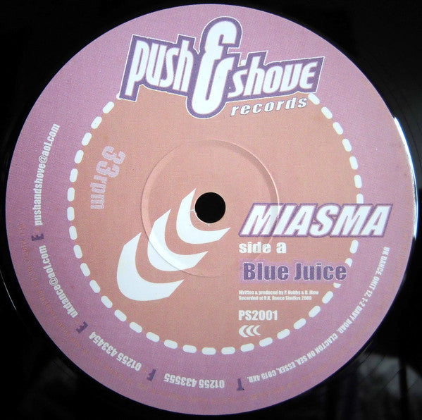 Miasma (2) : Blue Juice / Bells Of Bali (12")
