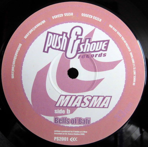 Miasma (2) : Blue Juice / Bells Of Bali (12")