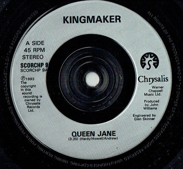 Kingmaker : Queen Jane (7", Single, Ltd, Num)