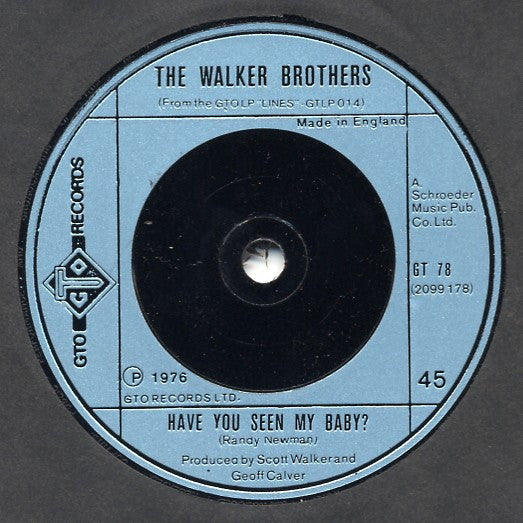 The Walker Brothers : We're All Alone (7")