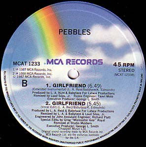 Pebbles : Girlfriend (12", Single)